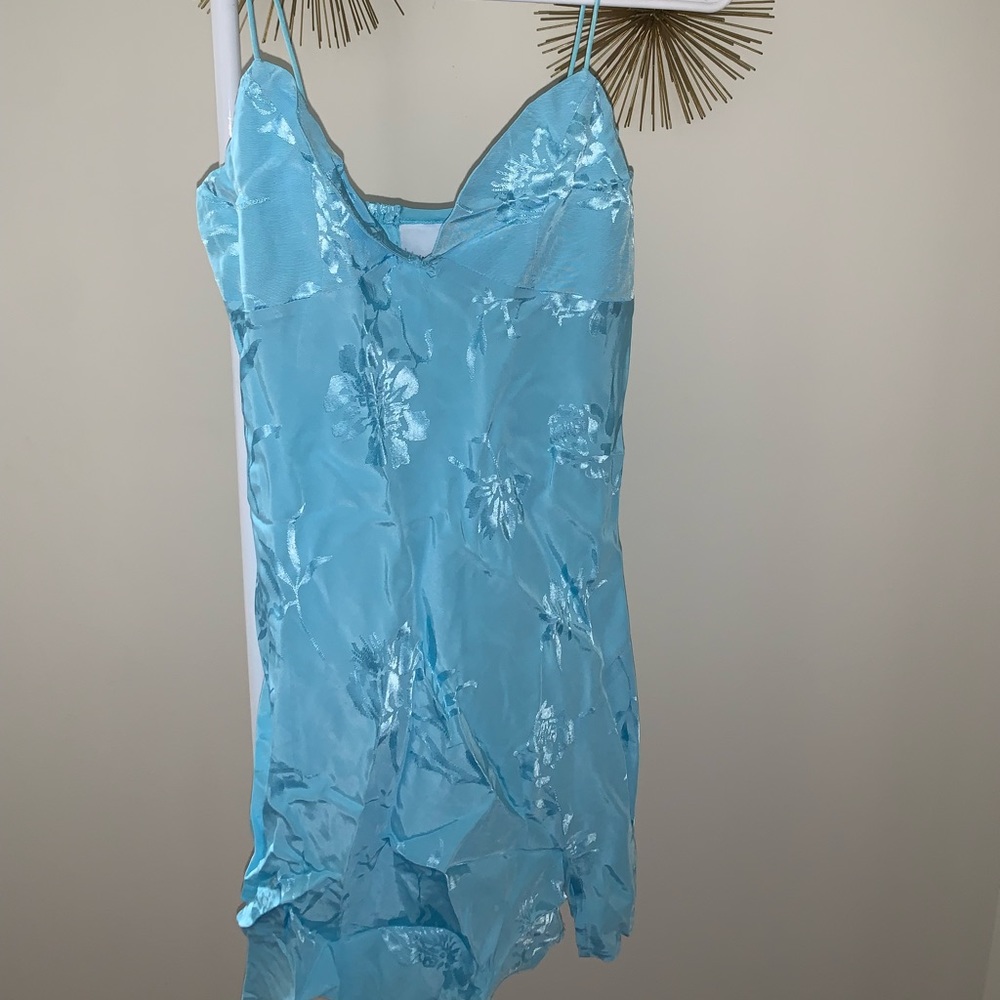 Mini silk dress